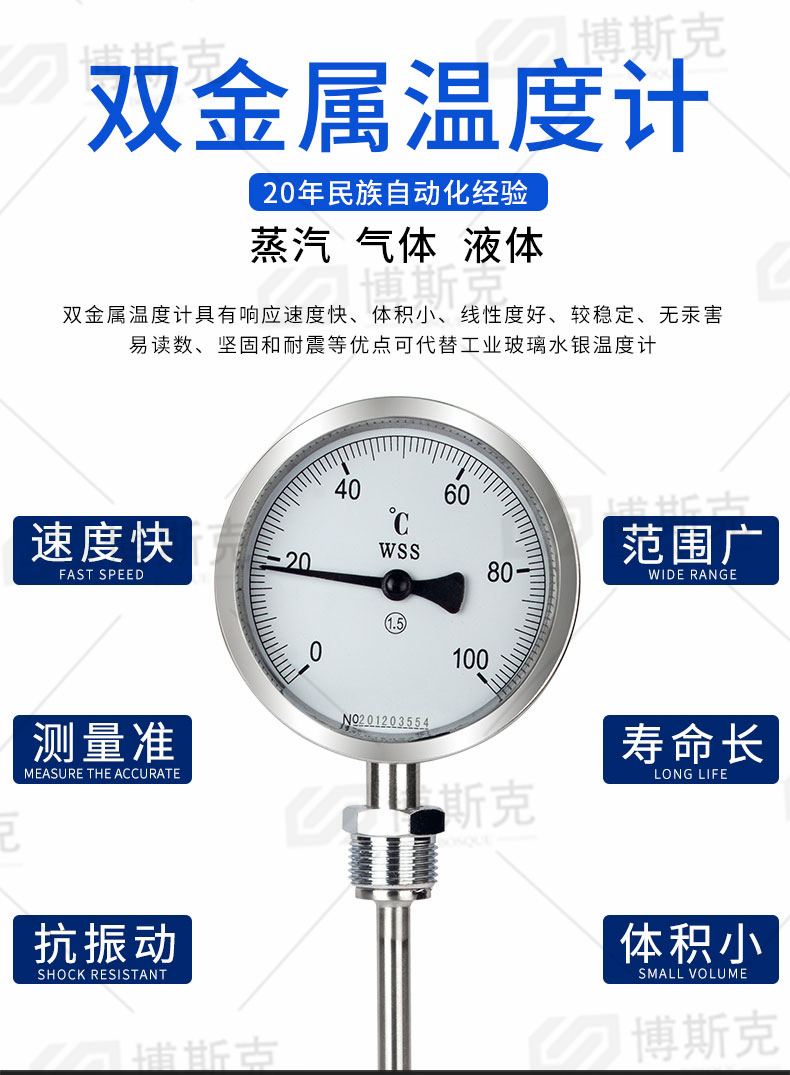 WSS-513W双金属温度计(图1)